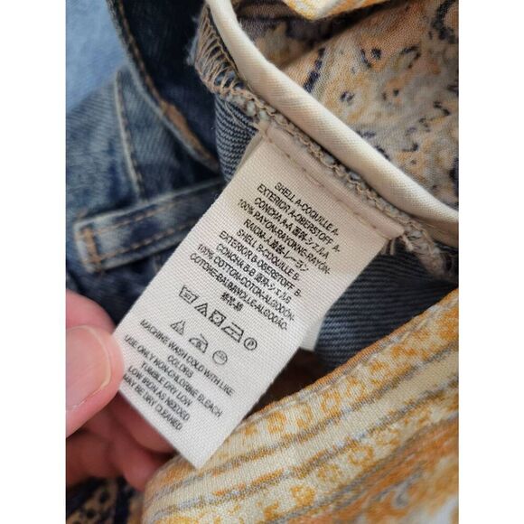 We The Free Blue and Tan Wide Leg Pants - Picture 6 of 10